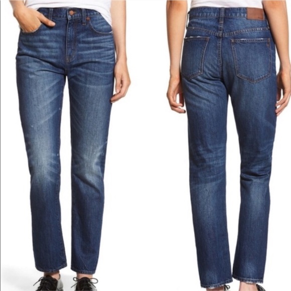 Madewell Denim - Madewell Straight Leg Crop Jean in Preston sz 26